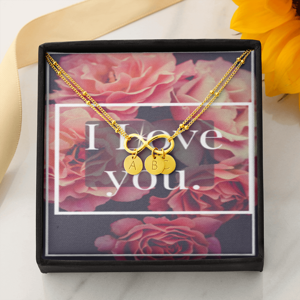I LOVE YOU INFINITY BRACELET GOLD