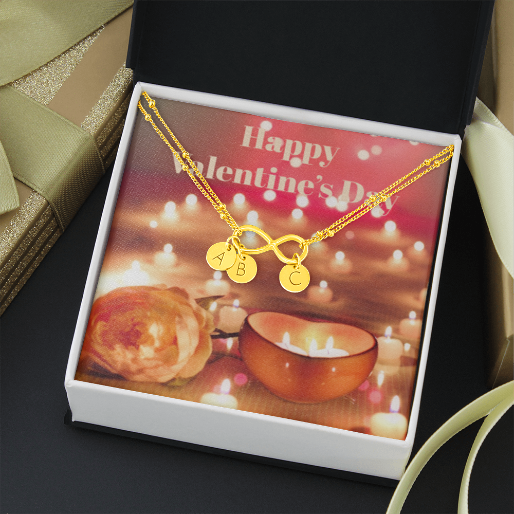 Happy Valentine's Day INFINITY BRACELET Gold