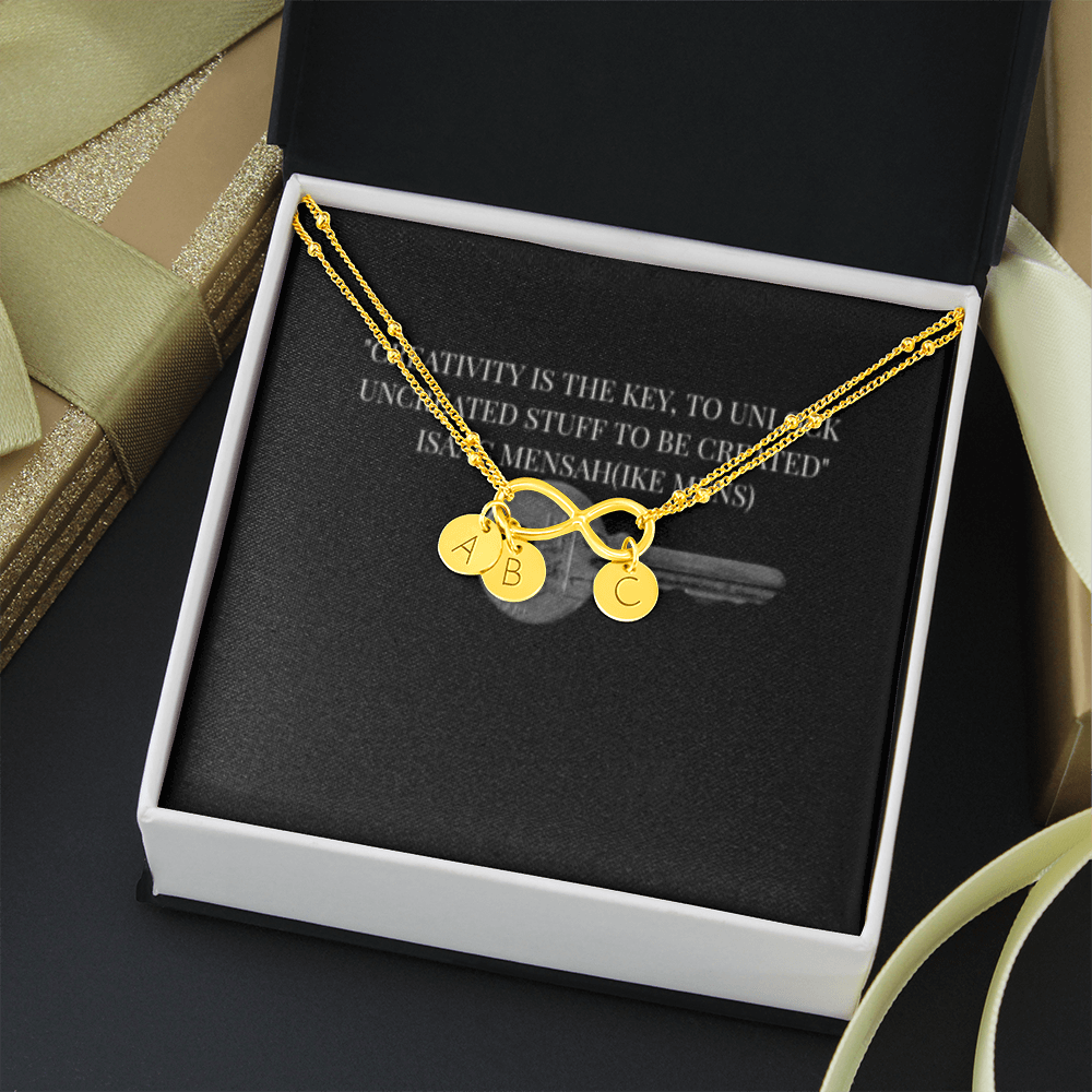 IKE MENS QUOTE INFINITY BRACELET