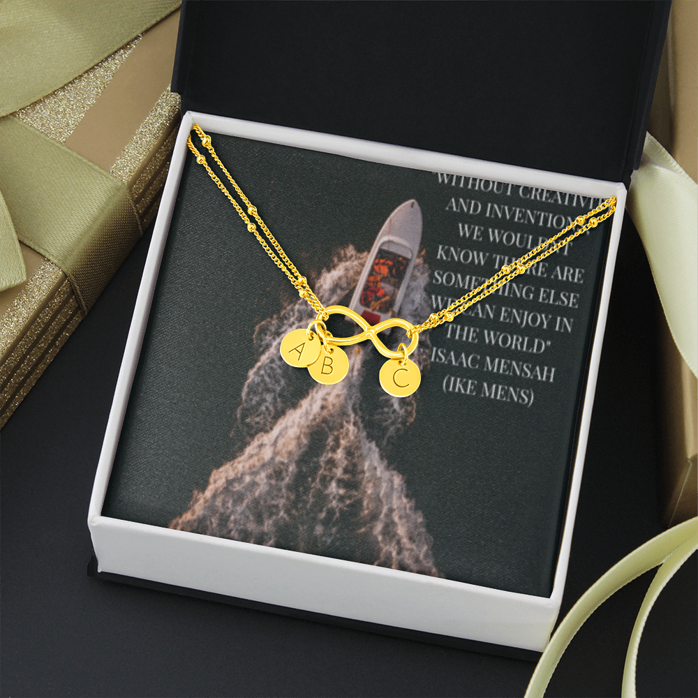 IKE MENS Quote Infinity Bracelet