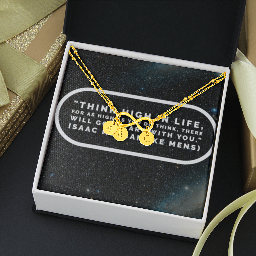IKE MENS QUOTE INFINITY BRACELET