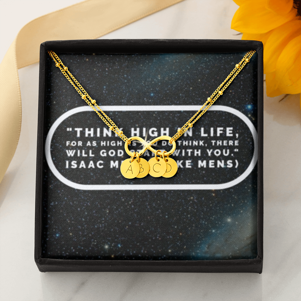IKE MENS QUOTE INFINITY BRACELET
