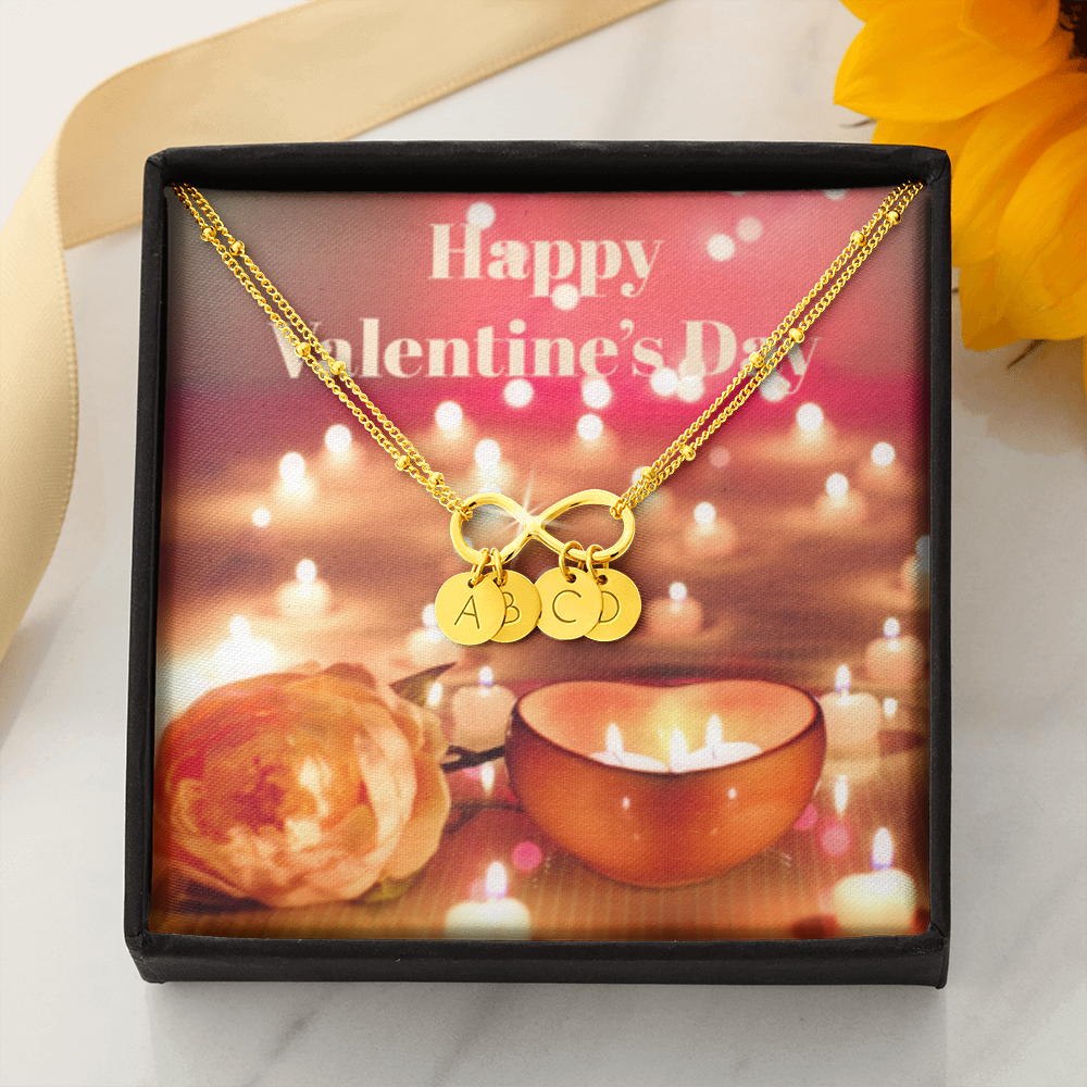Happy Valentine's Day INFINITY BRACELET Gold