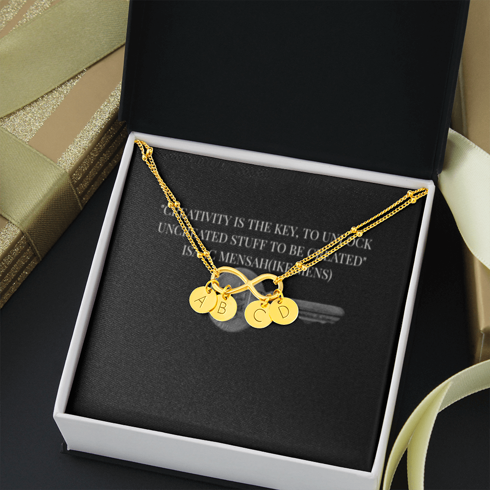 IKE MENS QUOTE INFINITY BRACELET