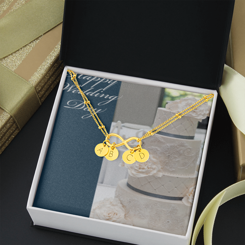 Happy Wedding Day INFINITY BRACELET Gold