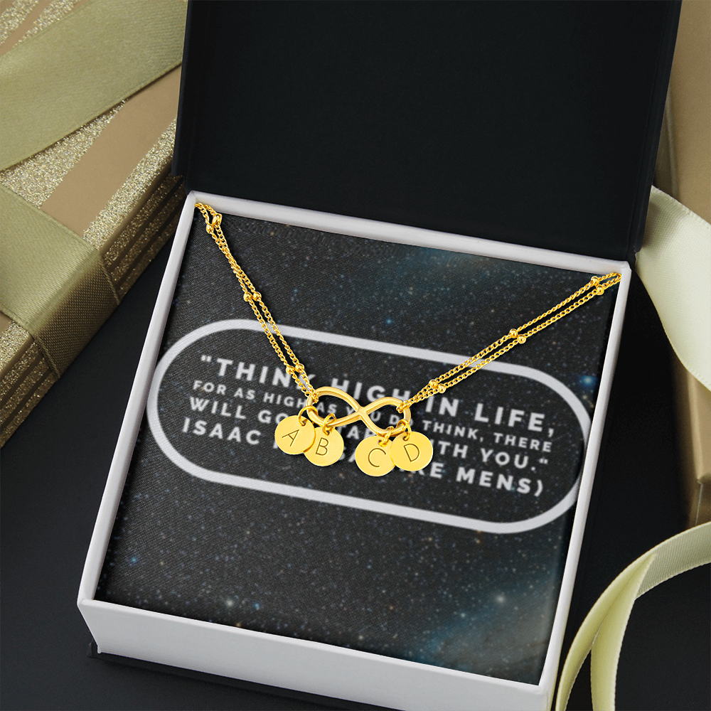 IKE MENS QUOTE INFINITY BRACELET
