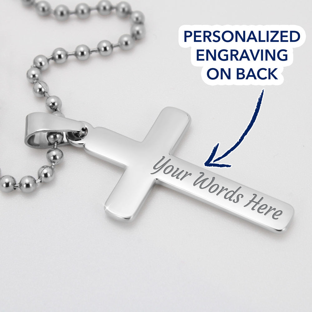 IKE MENS Scripture Collage Cross