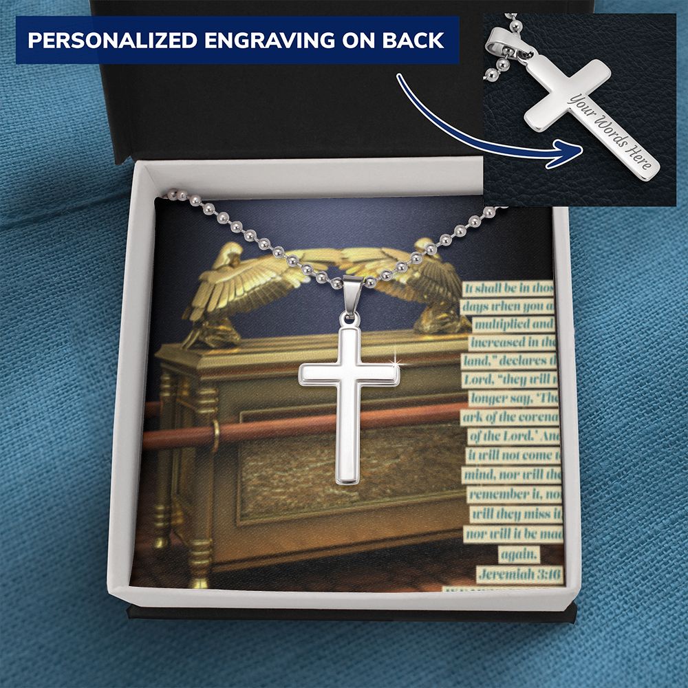 CROSS NECKLACE WITH ARK OF THE COVENANT