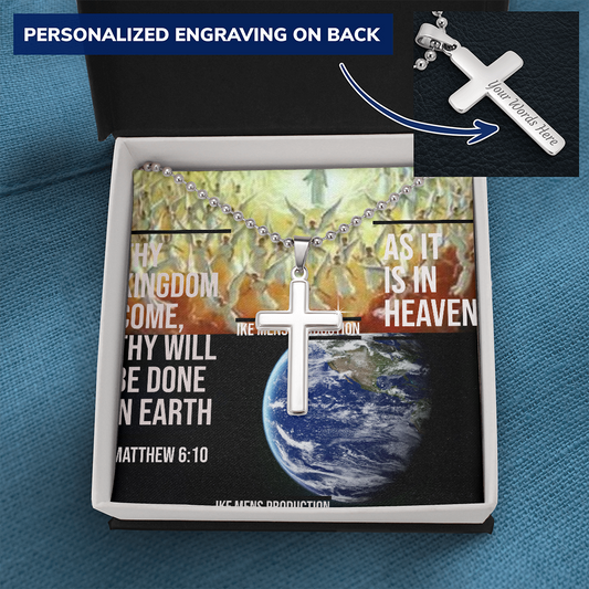 IKE MENS Scripture Collage Cross