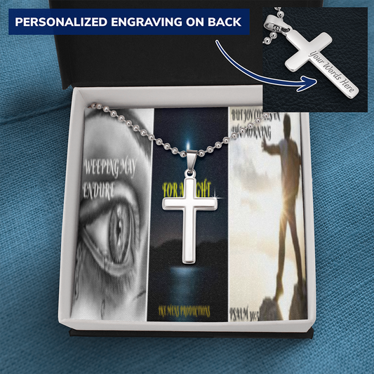 IKE MENS SCRIPTURE COLLAGE CROSS
