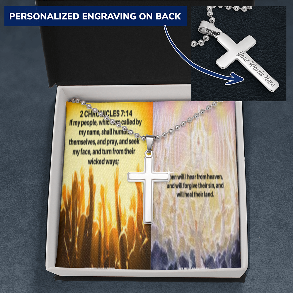 IKE MENS Scripture Collage Cross