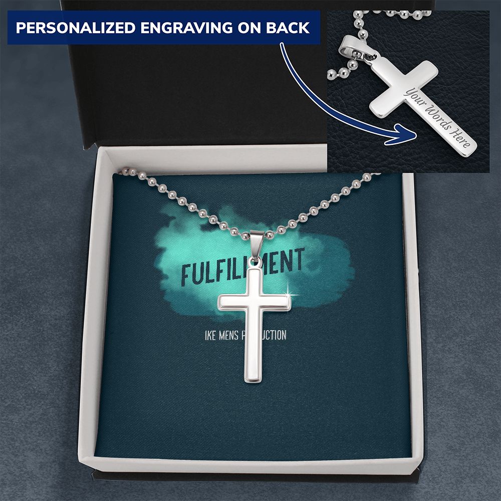 FULFILLMENT Personalized Cross Necklace