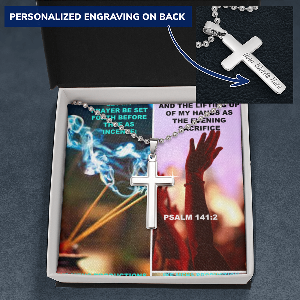 IKE MENS Scripture Collage Cross