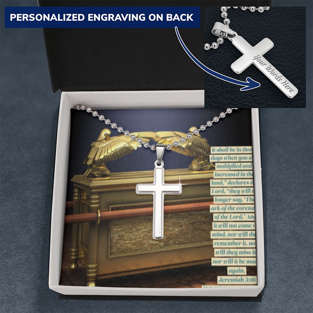 CROSS NECKLACE WITH ARK OF THE COVENANT