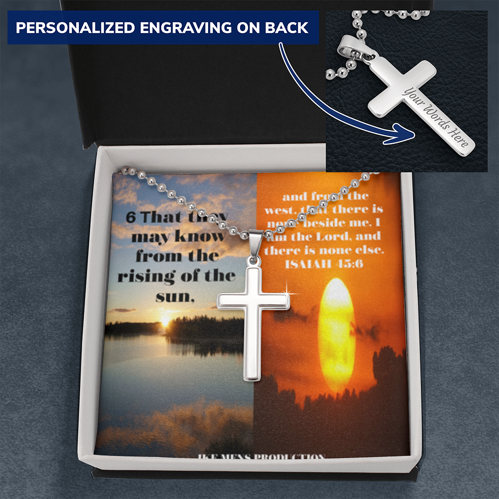 IKE MENS Scripture Collage Cross