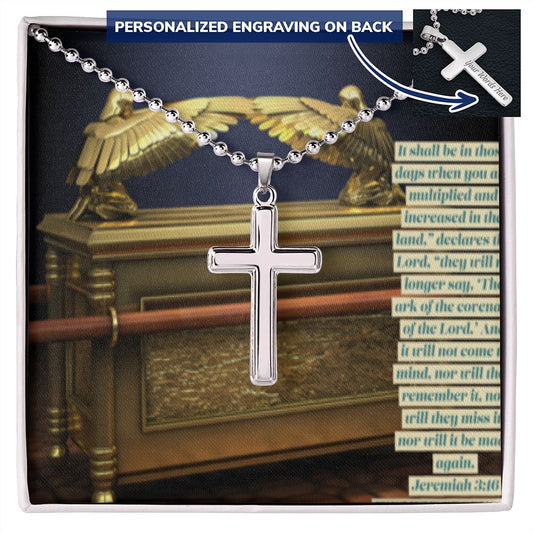 CROSS NECKLACE WITH ARK OF THE COVENANT