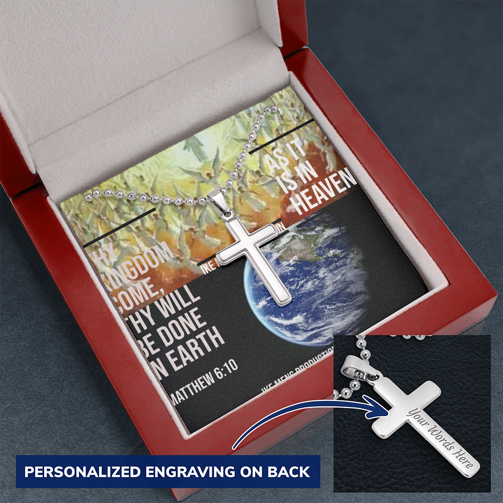 IKE MENS Scripture Collage Cross