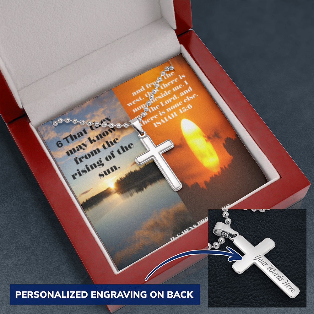 IKE MENS Scripture Collage Cross