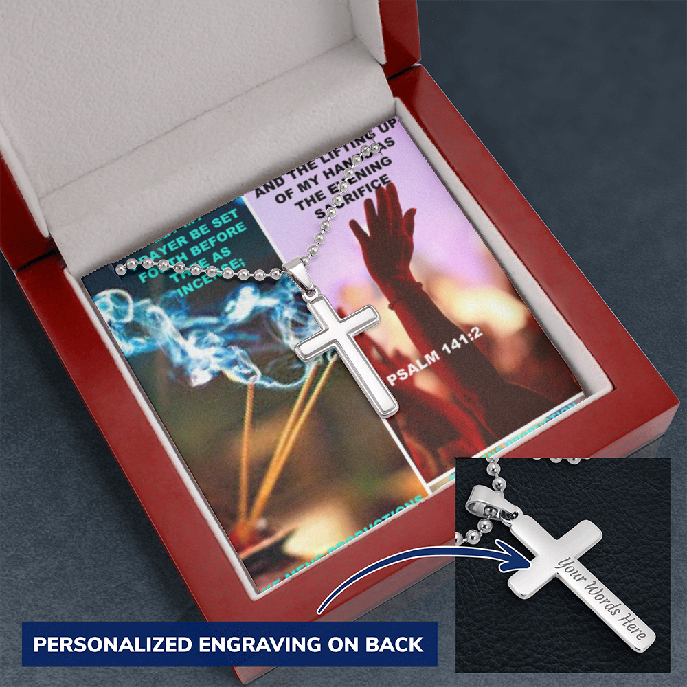 IKE MENS Scripture Collage Cross