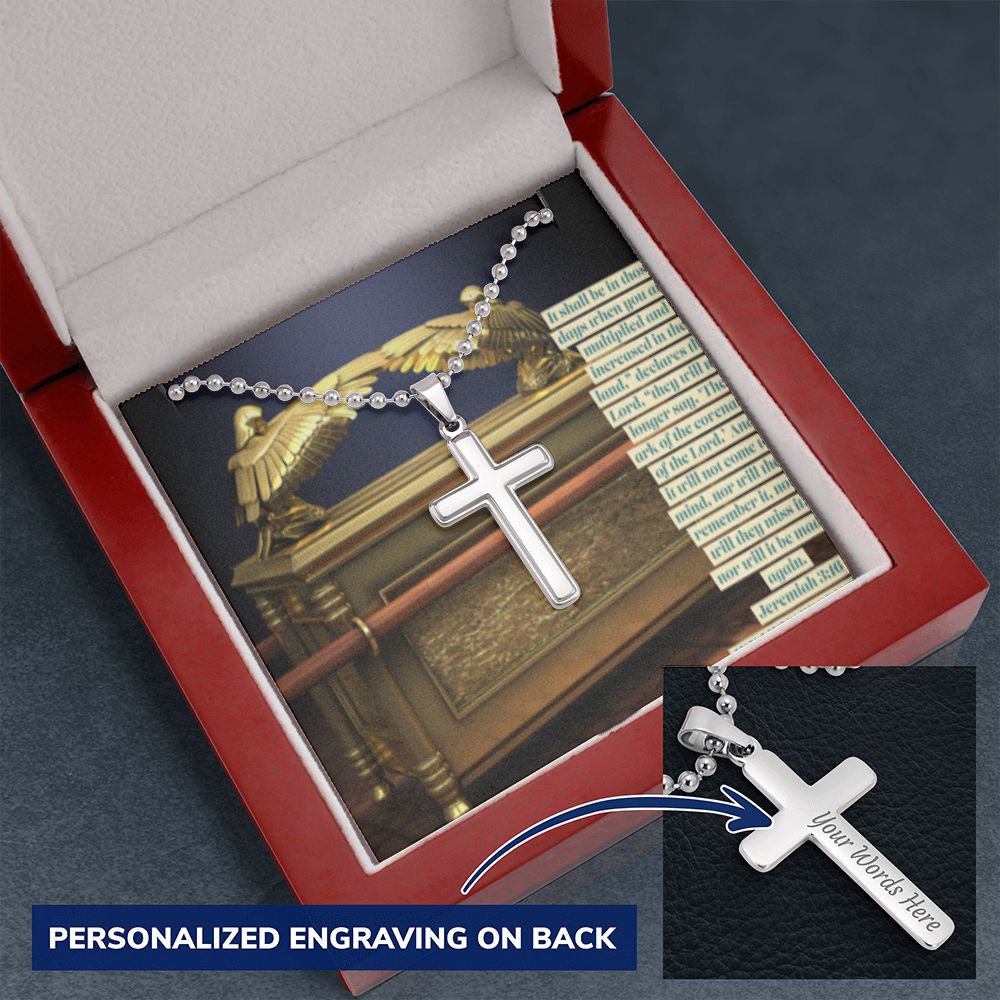 CROSS NECKLACE WITH ARK OF THE COVENANT