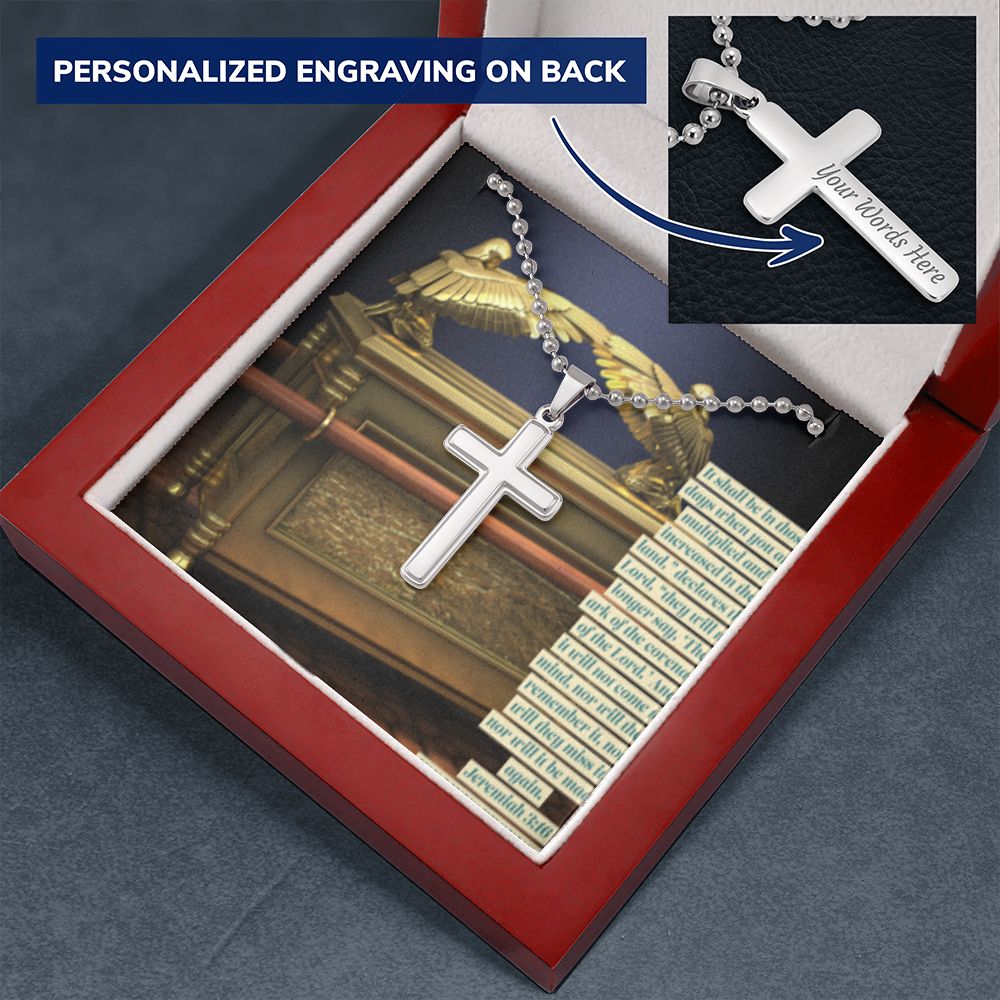 CROSS NECKLACE WITH ARK OF THE COVENANT