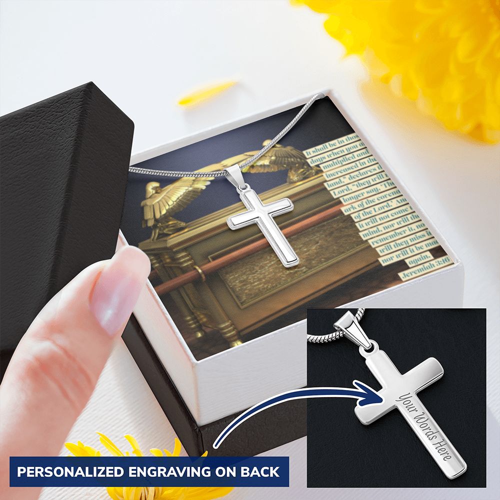 CROSS NECKLACE WITH ARK OF THE COVENANT