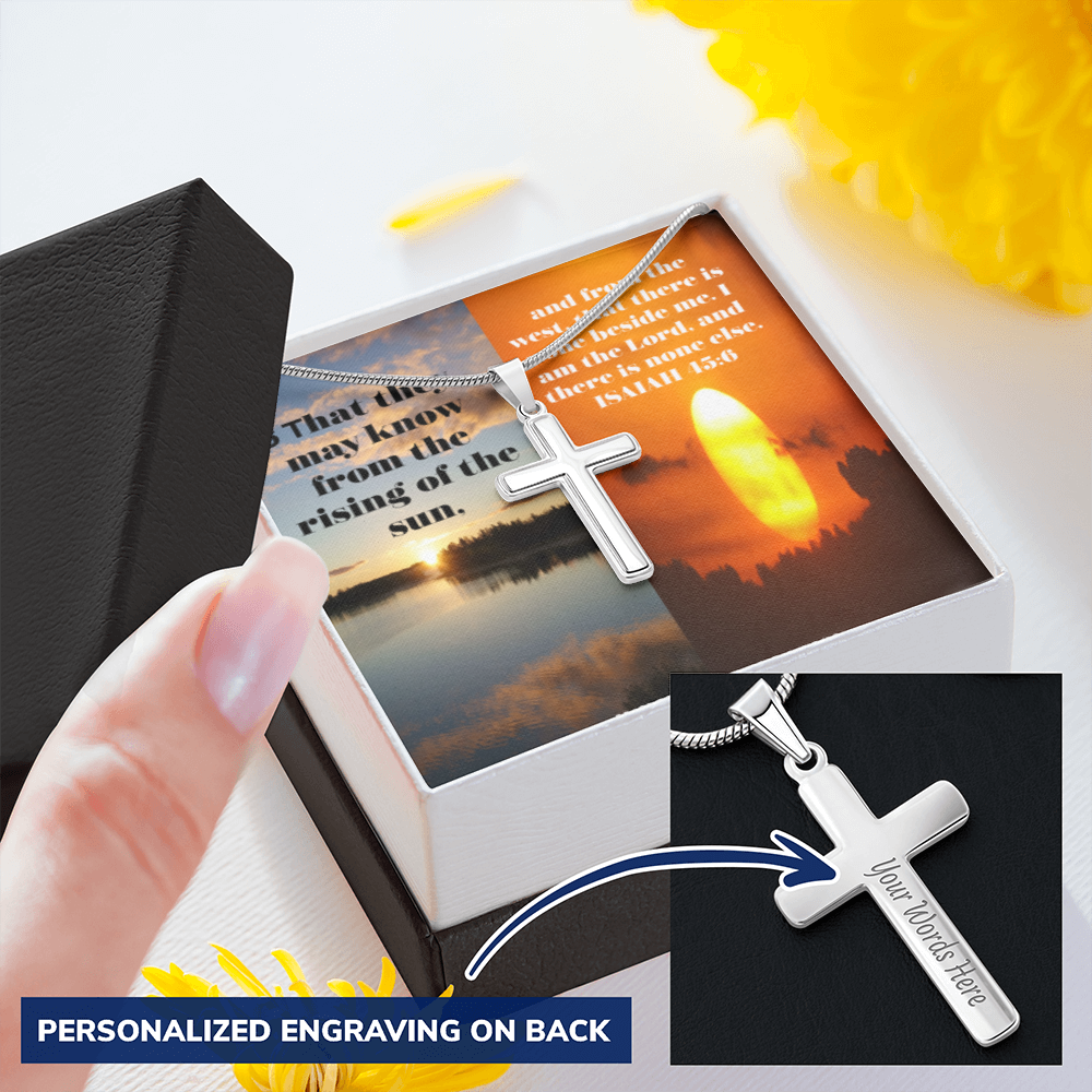 IKE MENS Scripture Collage Cross
