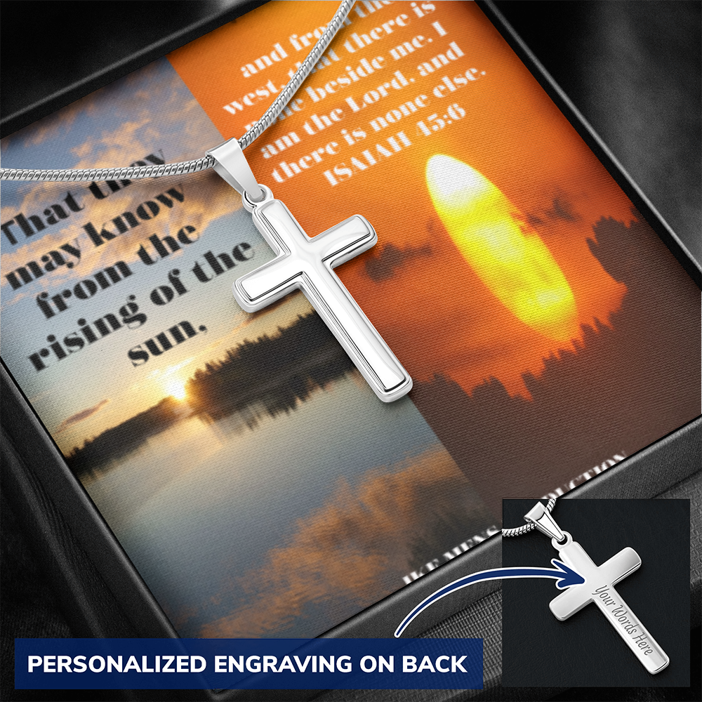 IKE MENS Scripture Collage Cross