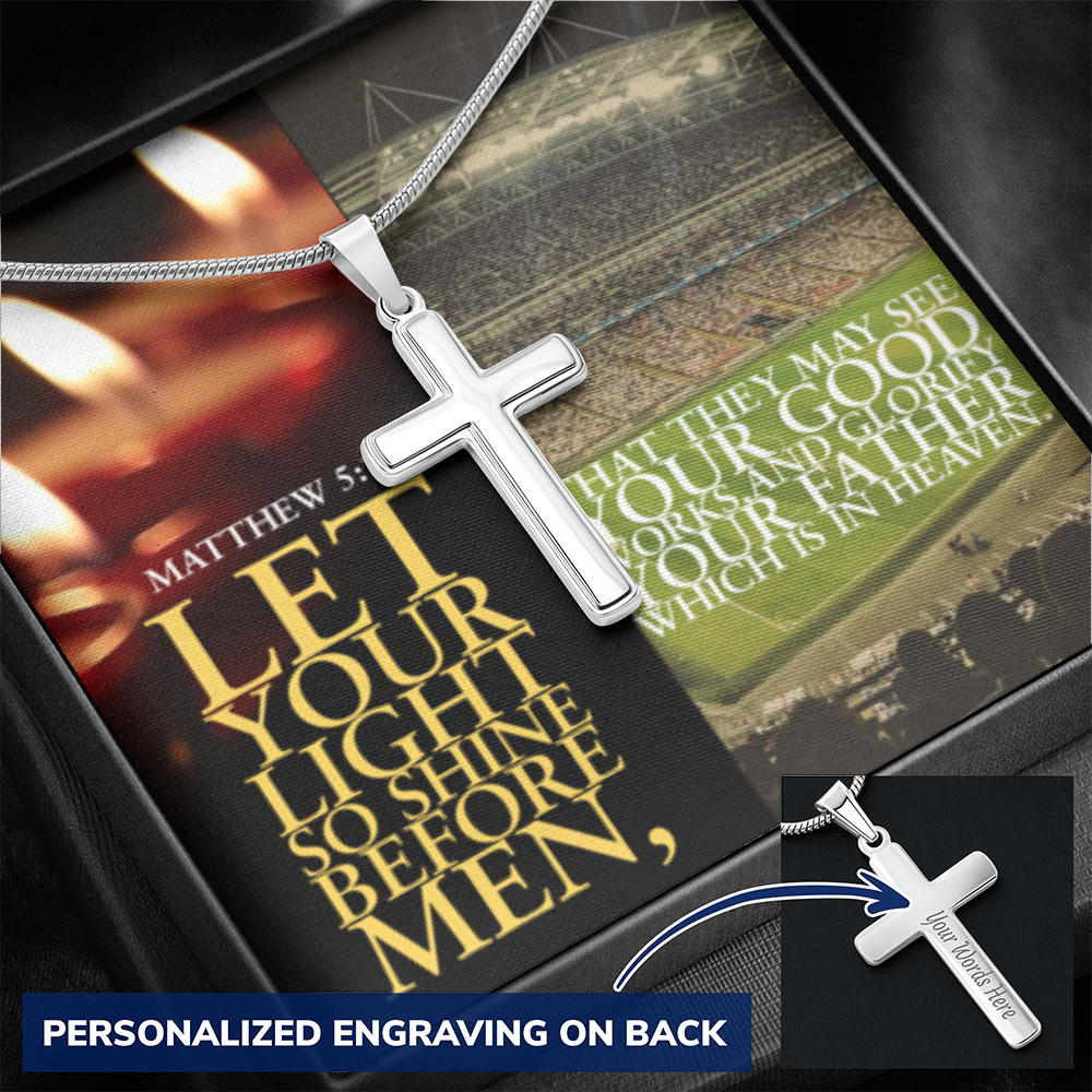 IKE MENS Scripture Collage Cross