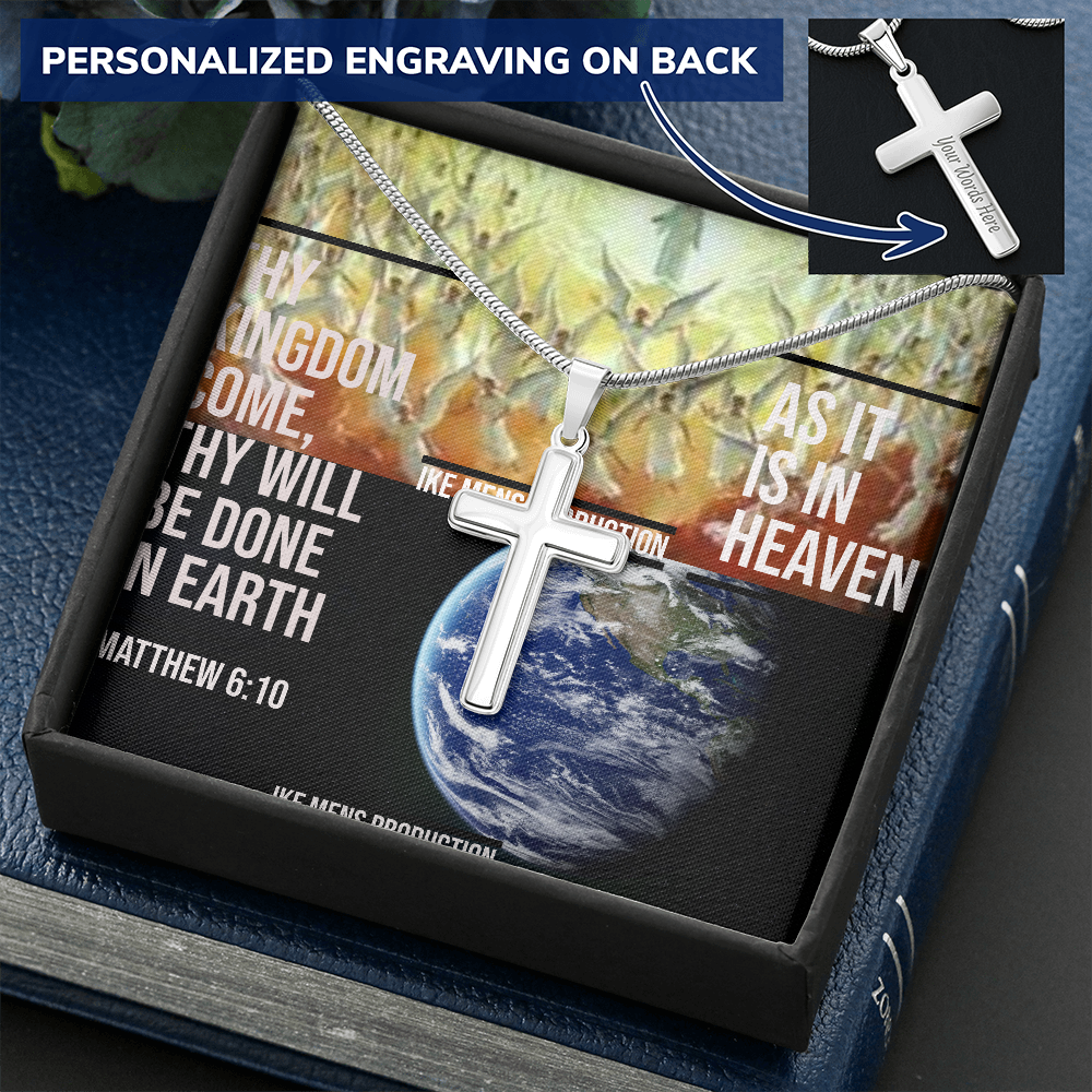 IKE MENS Scripture Collage Cross