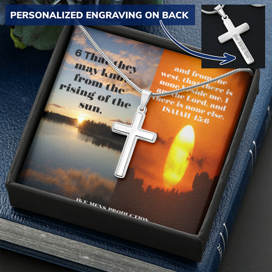 IKE MENS Scripture Collage Cross