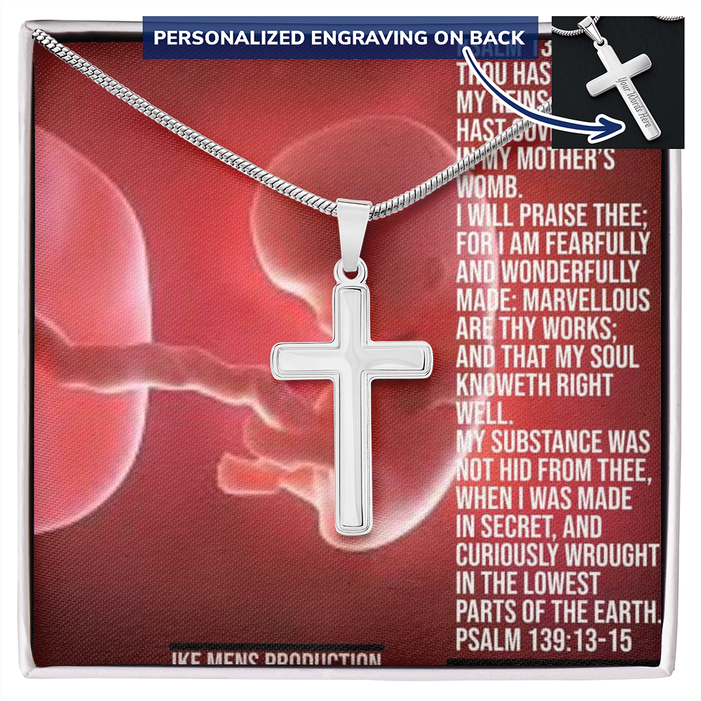PSALM 139:13-15 CROSS
