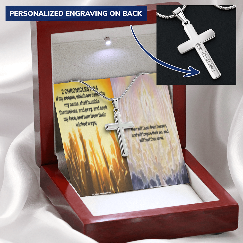 IKE MENS Scripture Collage Cross