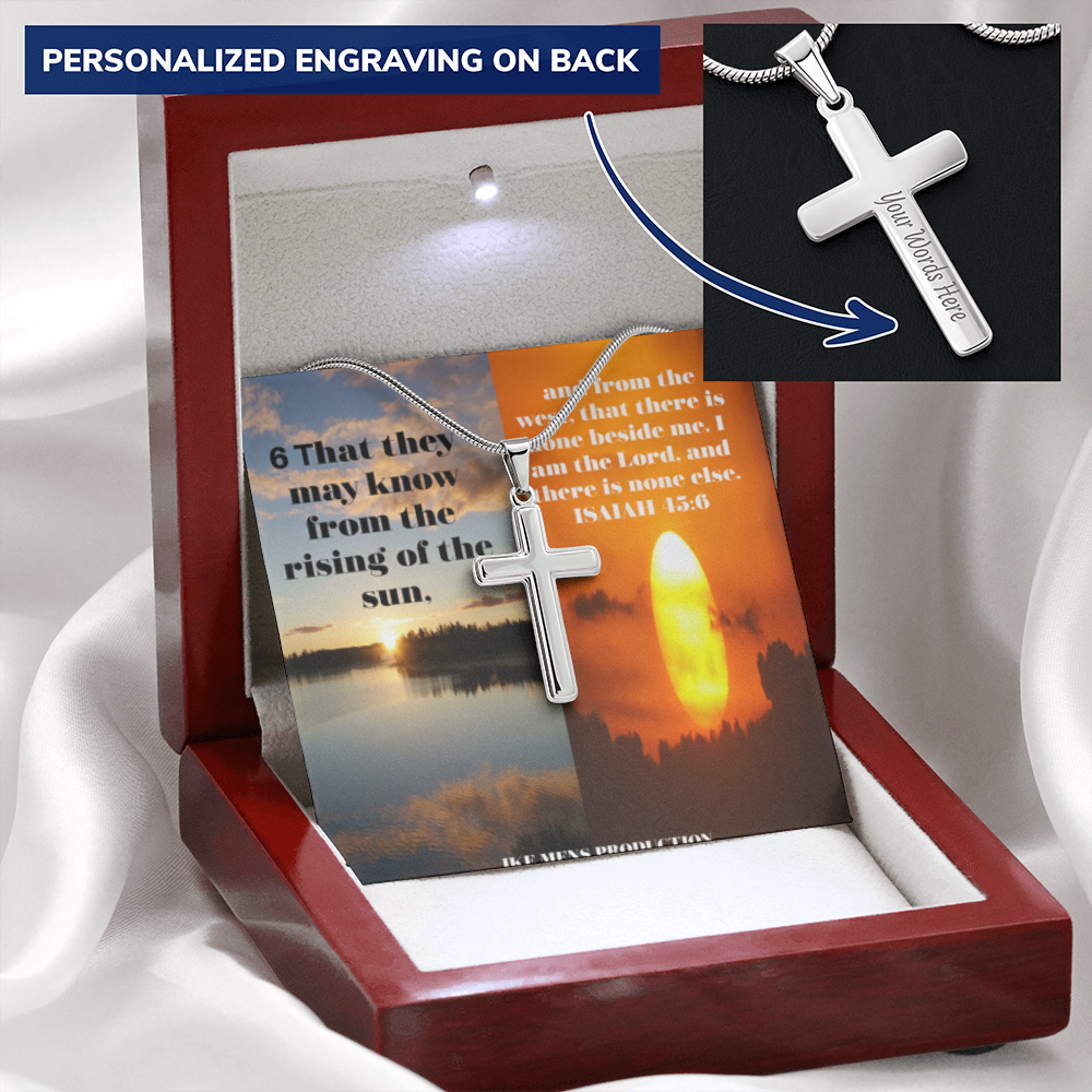 IKE MENS Scripture Collage Cross