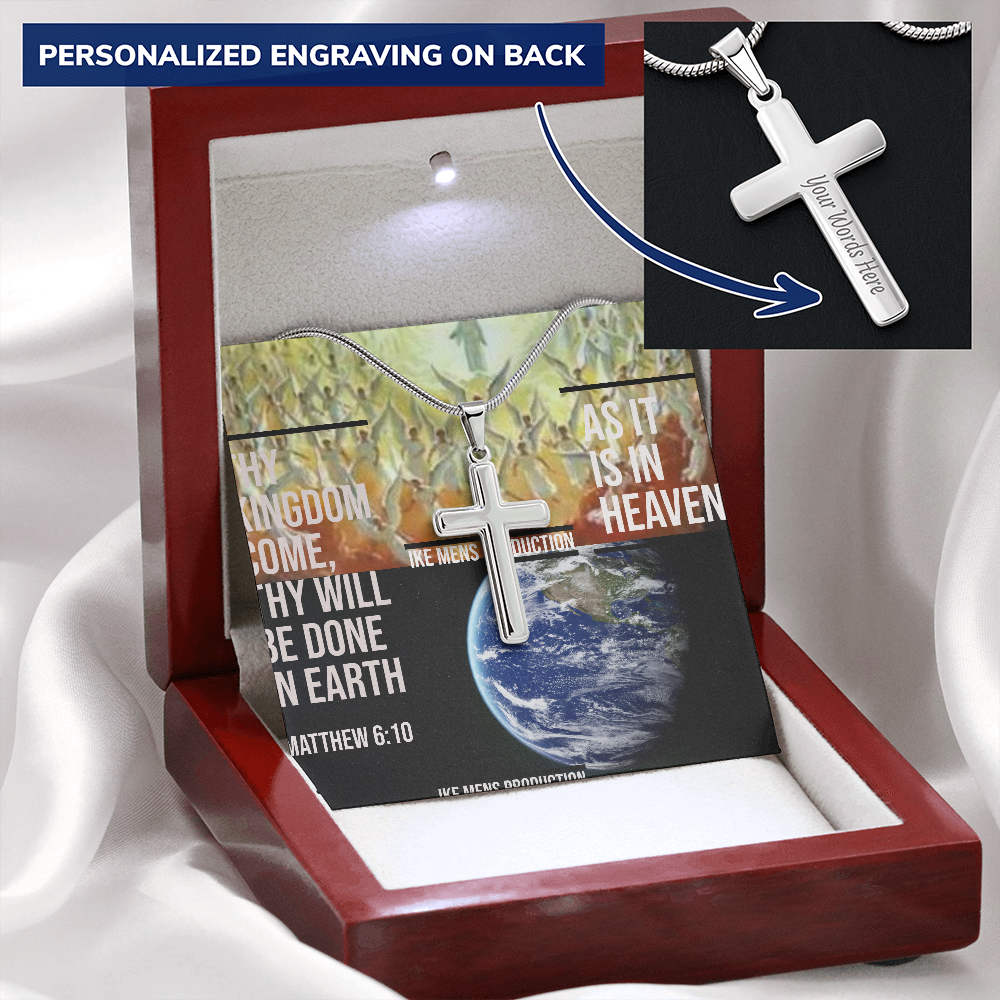 IKE MENS Scripture Collage Cross