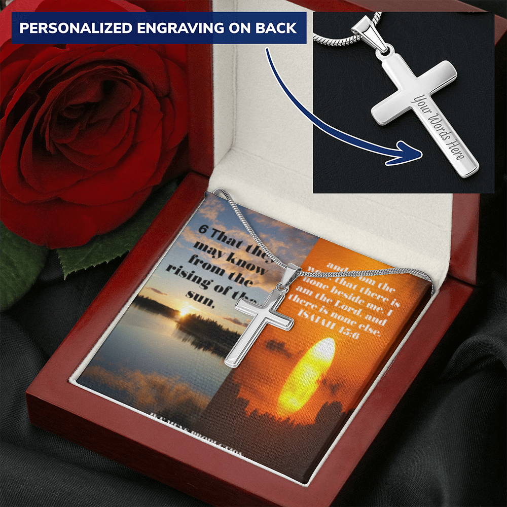 IKE MENS Scripture Collage Cross