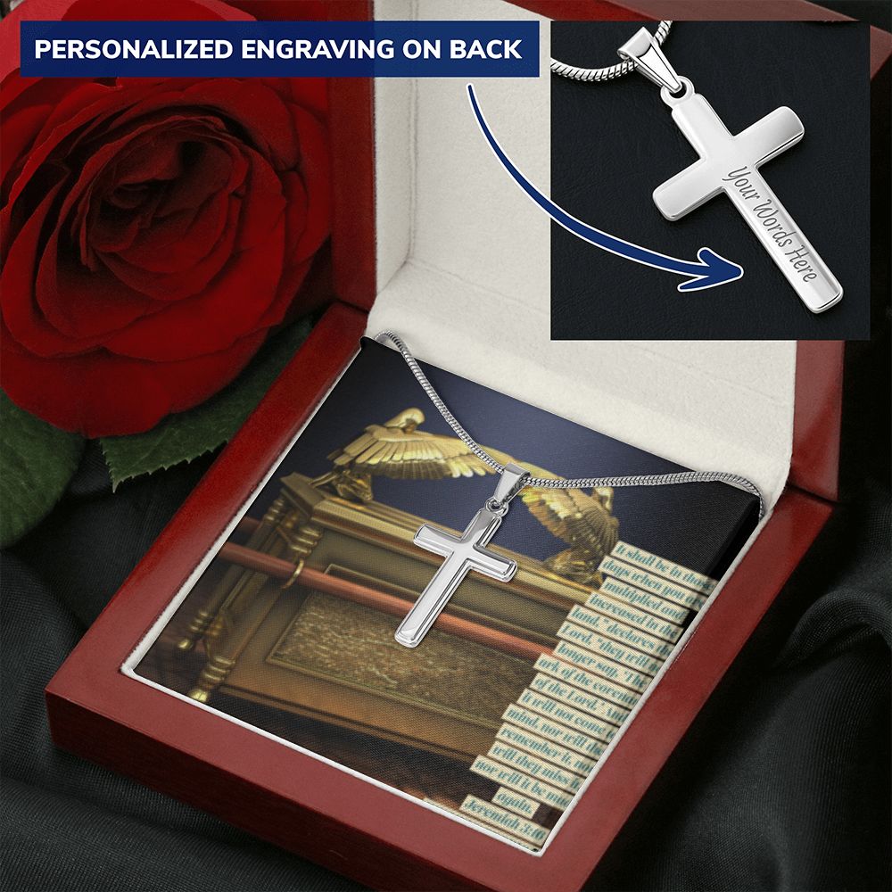 CROSS NECKLACE WITH ARK OF THE COVENANT