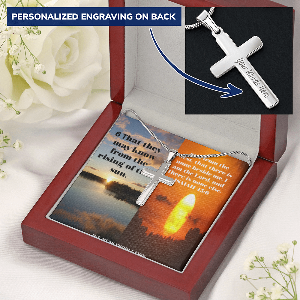 IKE MENS Scripture Collage Cross