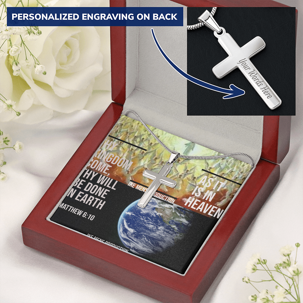 IKE MENS Scripture Collage Cross