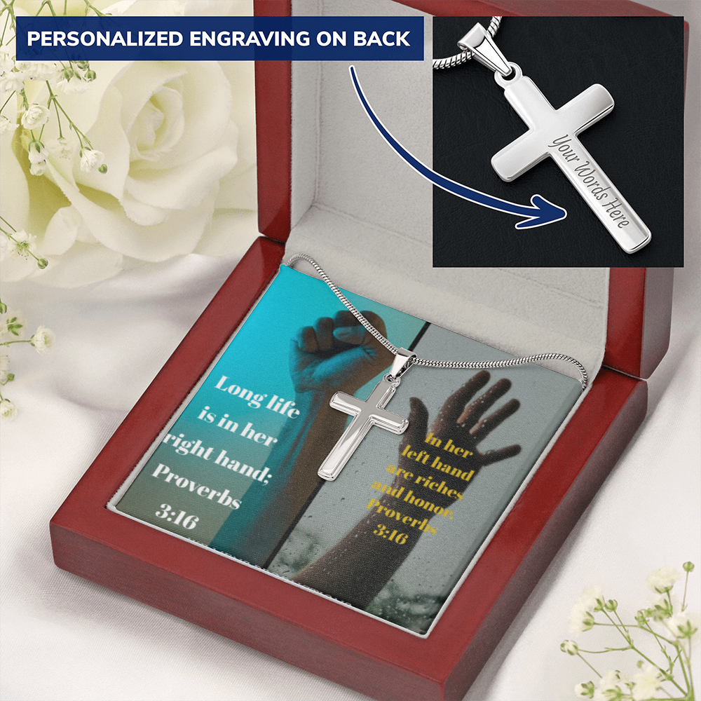 IKE MENS Scripture Collage Cross