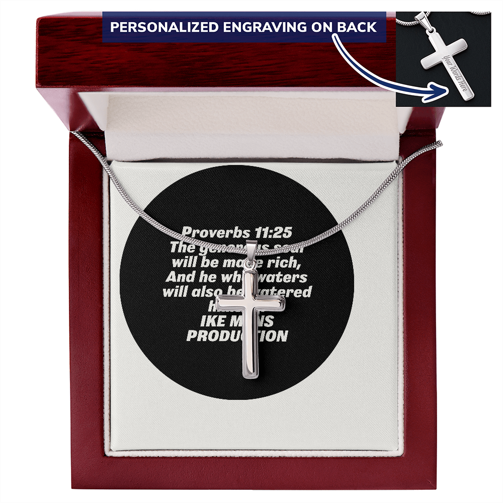 Cross with Proverbs Necklace