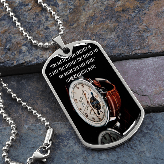 IKE MENS Quote Military Chain