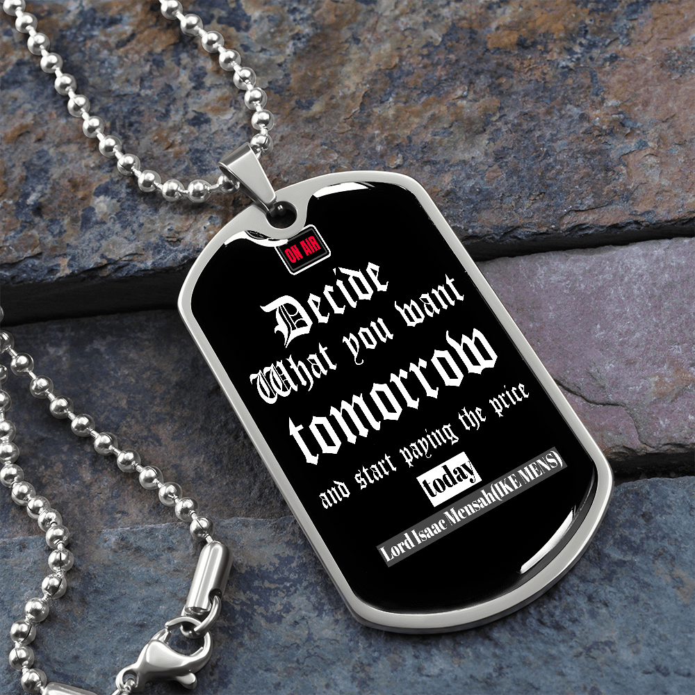 IKE MENS Quote Military Chain