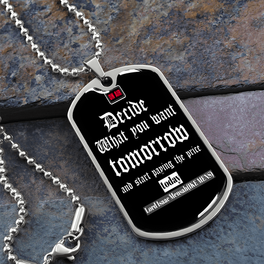 IKE MENS Quote Military Chain