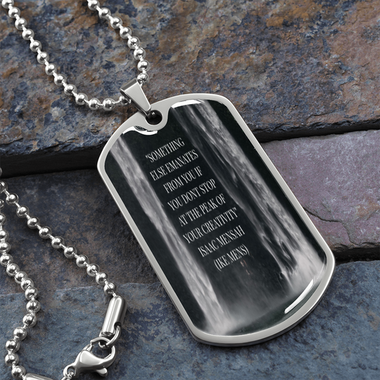 IKE MENS Quote Military Necklace