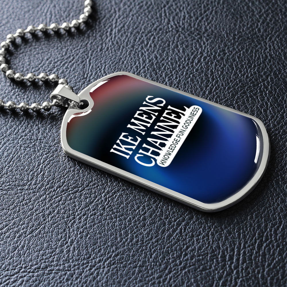 IKE MENS CHANNEL Military Necklace