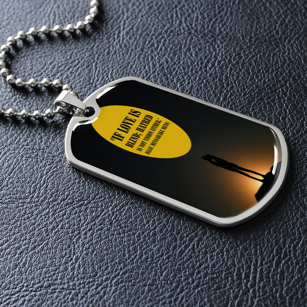 IKE MENS Quote Military Necklace