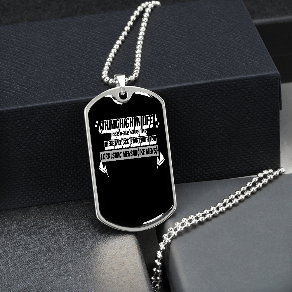 IKE MENS Quote Military Chain