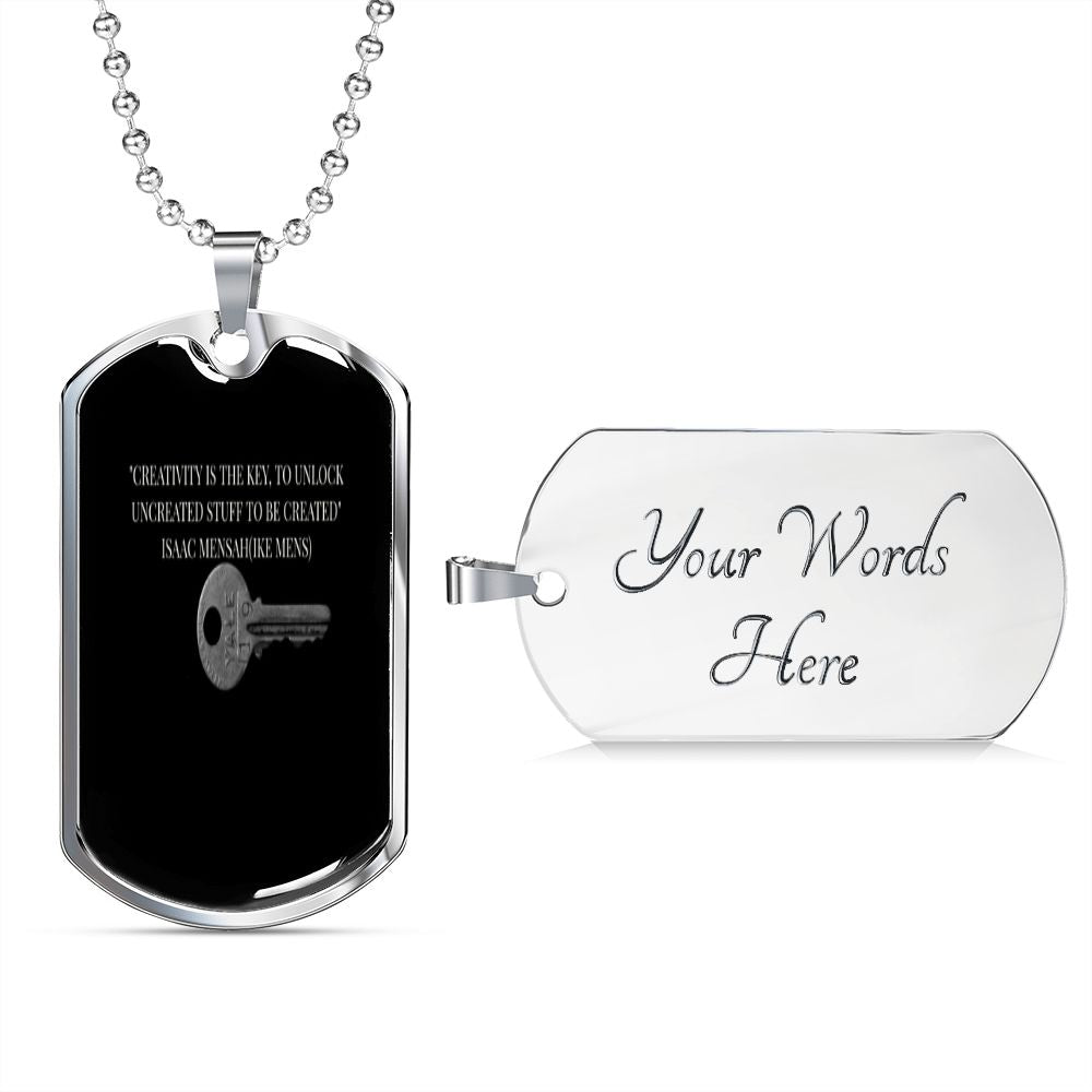 IKE MENS QUOTE MILITARY CHAIN