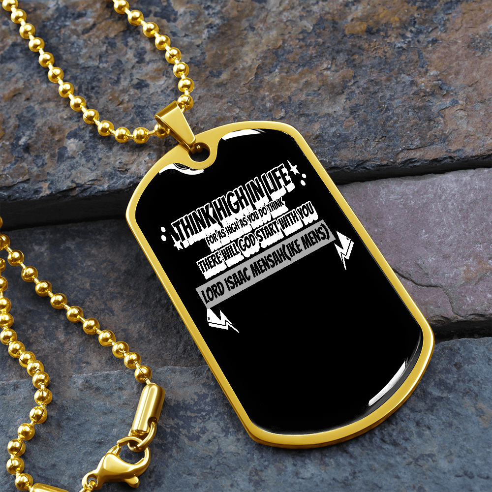 IKE MENS Quote Military Chain